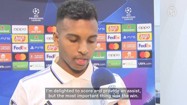 Rodrygo: 'I'm delighted to score and provide an assist'